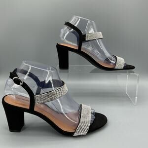 NEW Style & Co Women’s Bonitaa Embellished Slingback Sandals Black Size 6.5M